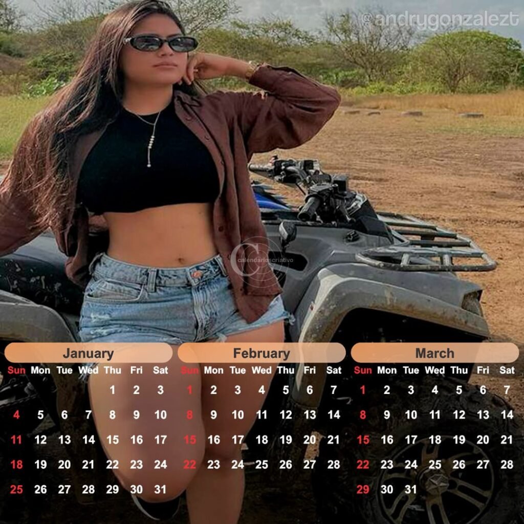 calendário modelo Andry 2026,delicia