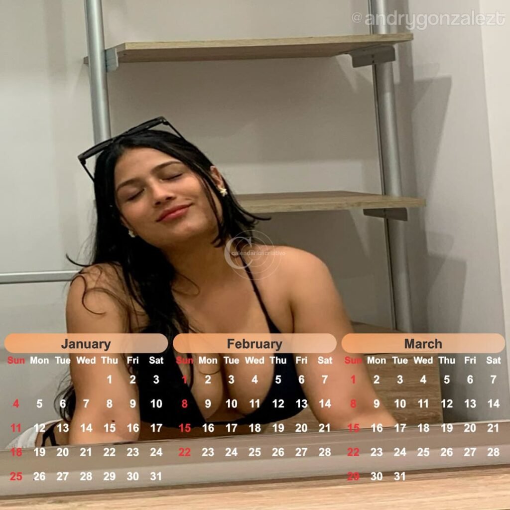 calendário modelo Andry 2026,beleza
