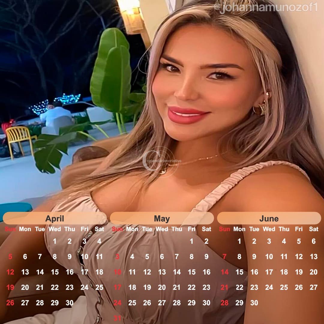 calendário 2026 modelo jahana